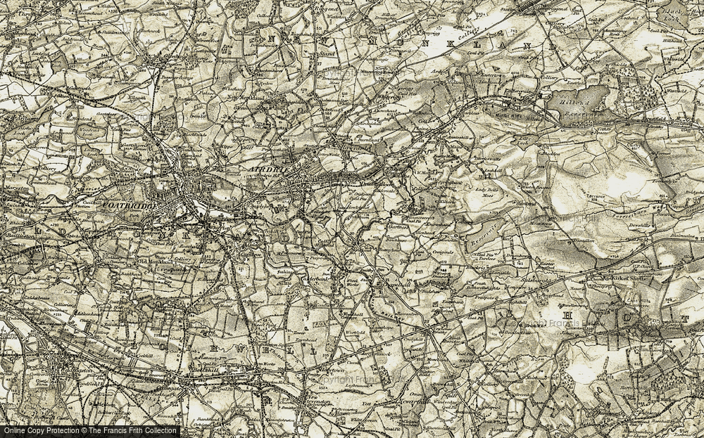 Old Map of Petersburn, 1904-1905 in 1904-1905