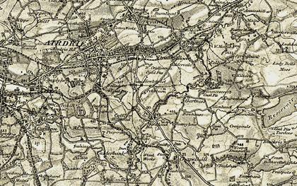 Old map of Petersburn in 1904-1905