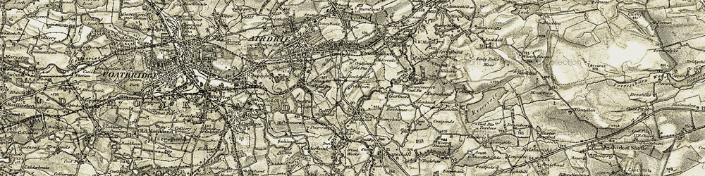 Old map of Petersburn in 1904-1905