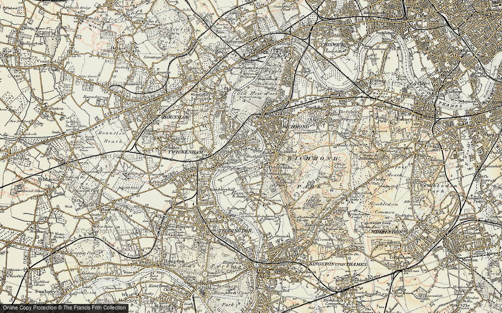 Historic Ordnance Survey Map Of Petersham 1897 1909   Petersham 1897 1909 Rnc805428 Large 