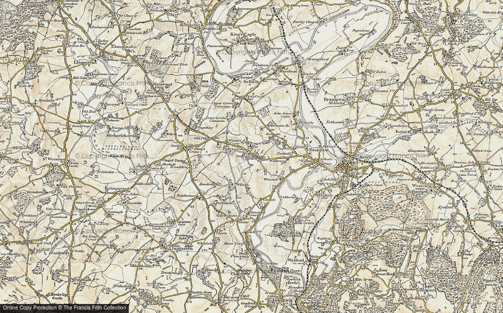 Old Map of Peterstow, 1899-1900 in 1899-1900