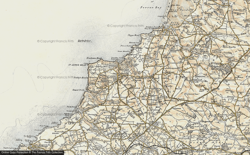 Old Map of Peterville, 1900 in 1900