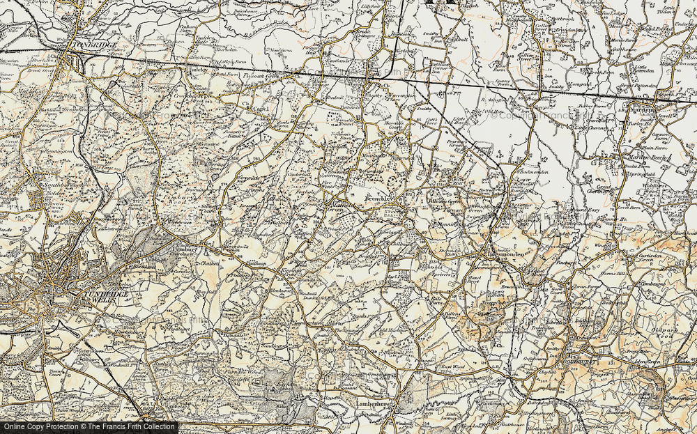 Old Map of Petteridge, 1897-1898 in 1897-1898