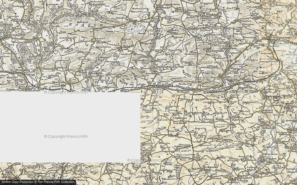Old Map of Petton, 1898-1900 in 1898-1900