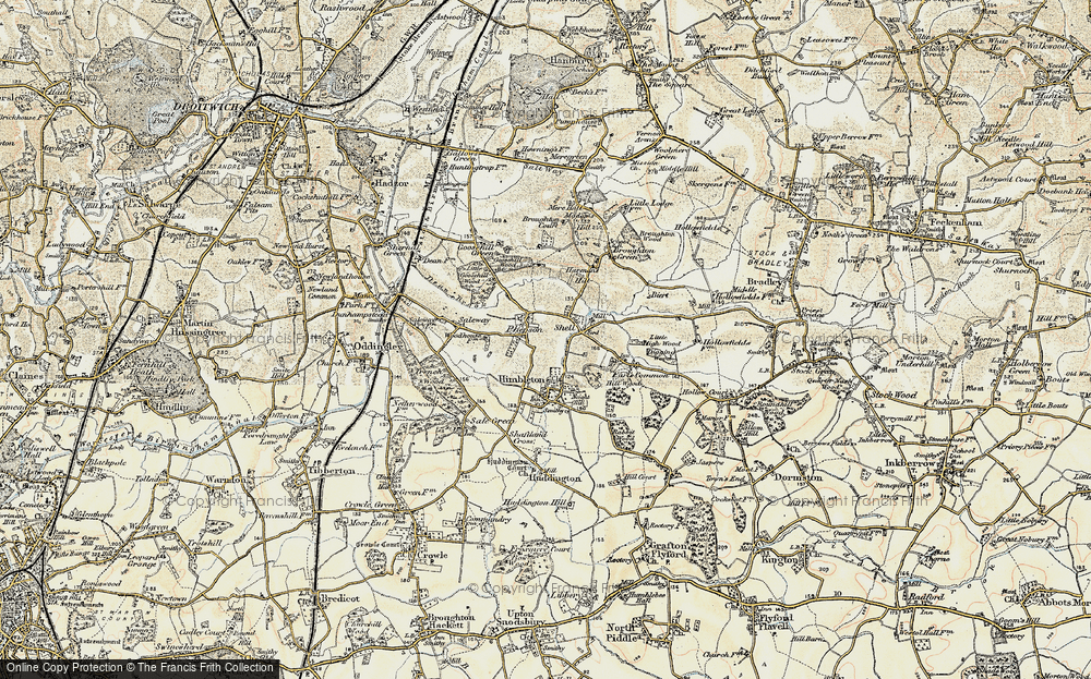 Old Map of Phepson, 1899-1902 in 1899-1902