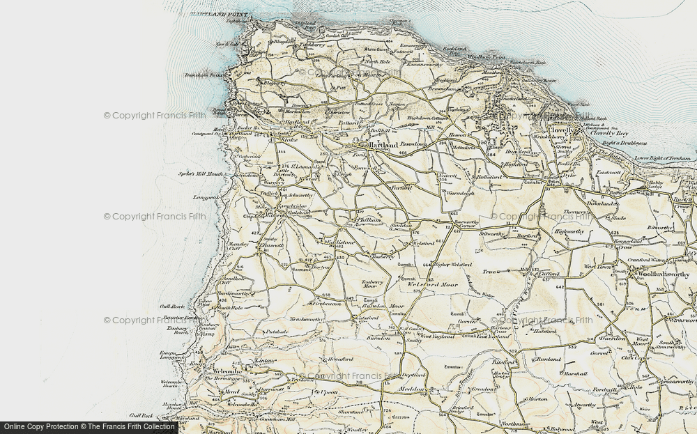 Old Map of Philham, 1900 in 1900