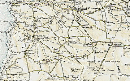 Old map of Philham in 1900