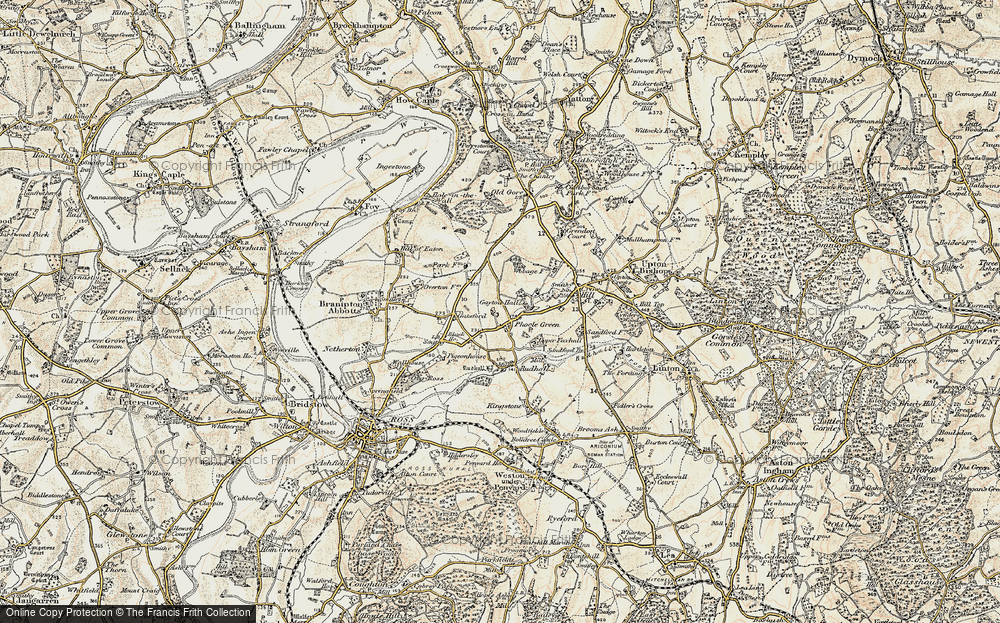 Old Map of Phocle Green, 1899-1900 in 1899-1900