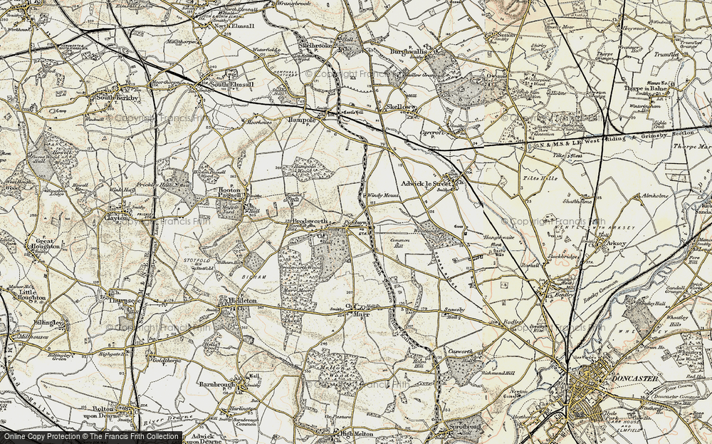 Old Map of Pickburn, 1903 in 1903