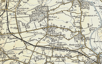 Old map of Picken End in 1899-1901