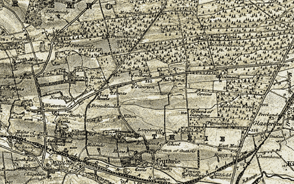 Old map of Pickerton in 1907-1908