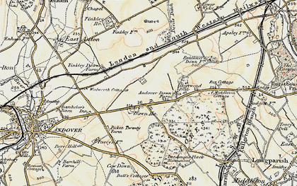 Old map of Picket Piece in 1897-1900