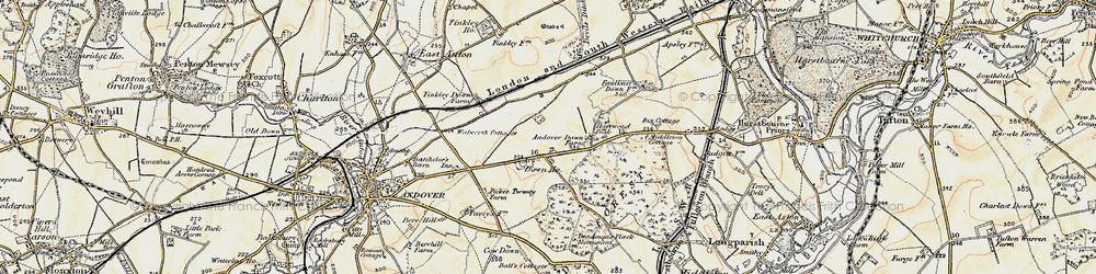 Old map of Picket Piece in 1897-1900