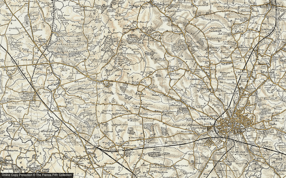 Old Map of Pickford, 1901-1902 in 1901-1902