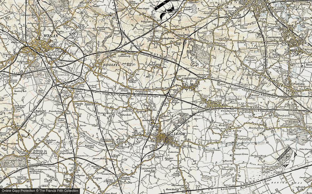 Old Map of Pickley Green, 1903 in 1903