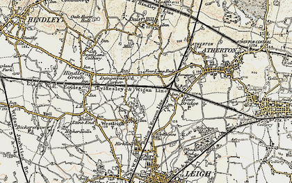 Old map of Pickley Green in 1903
