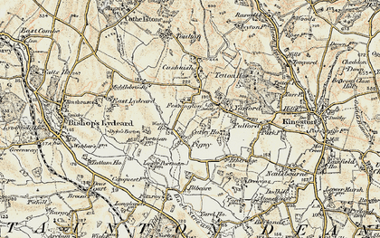 Old map of Pickney in 1898-1900