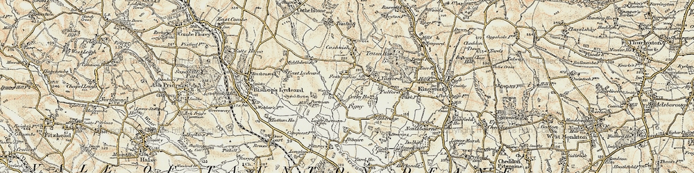 Old map of Pickney in 1898-1900
