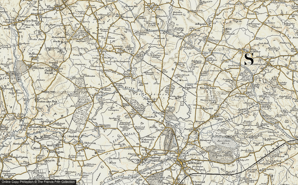 Old Map of Pickstock, 1902 in 1902