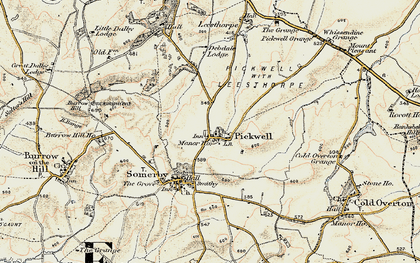 Old map of Pickwell in 1901-1903