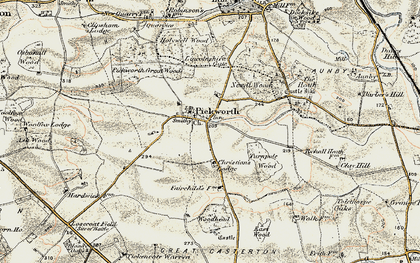 Old map of Lincolnshire Gate in 1901-1903