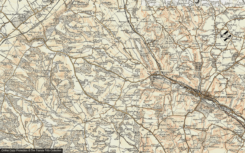 Old Map of Piddington, 1897-1898 in 1897-1898