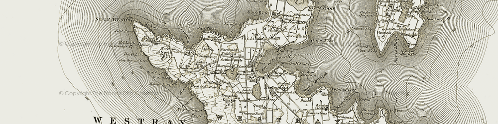 Old map of Bis Geos in 1912