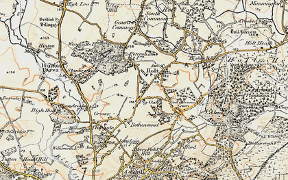 Old map of Pig Oak in 1897-1909