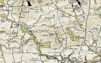 Old map of Abshields in 1901-1903