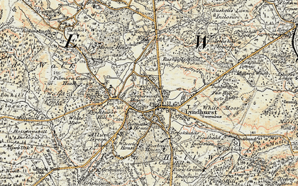 Old map of Pikeshill in 1897-1909