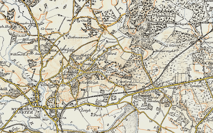 Old map of Pilford in 1897-1909