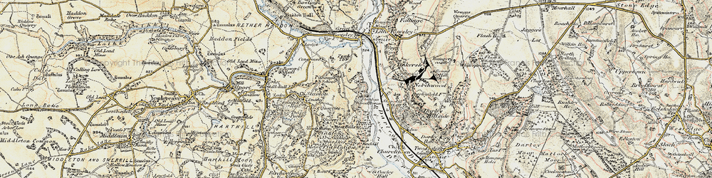 Old map of Pilhough in 1902-1903