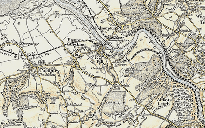 Old map of Pill in 1899