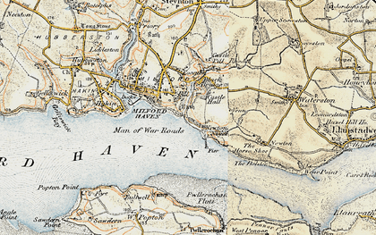 Old map of Pill in 1901-1912