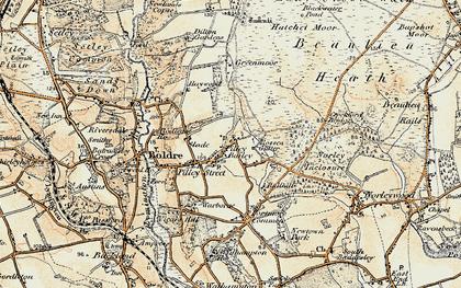 Old map of Pilley Bailey in 1897-1909