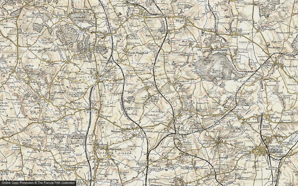 Old Map of Pilsley, 1902-1903 in 1902-1903