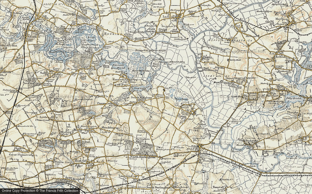 Old Map of Pilson Green, 1901-1902 in 1901-1902