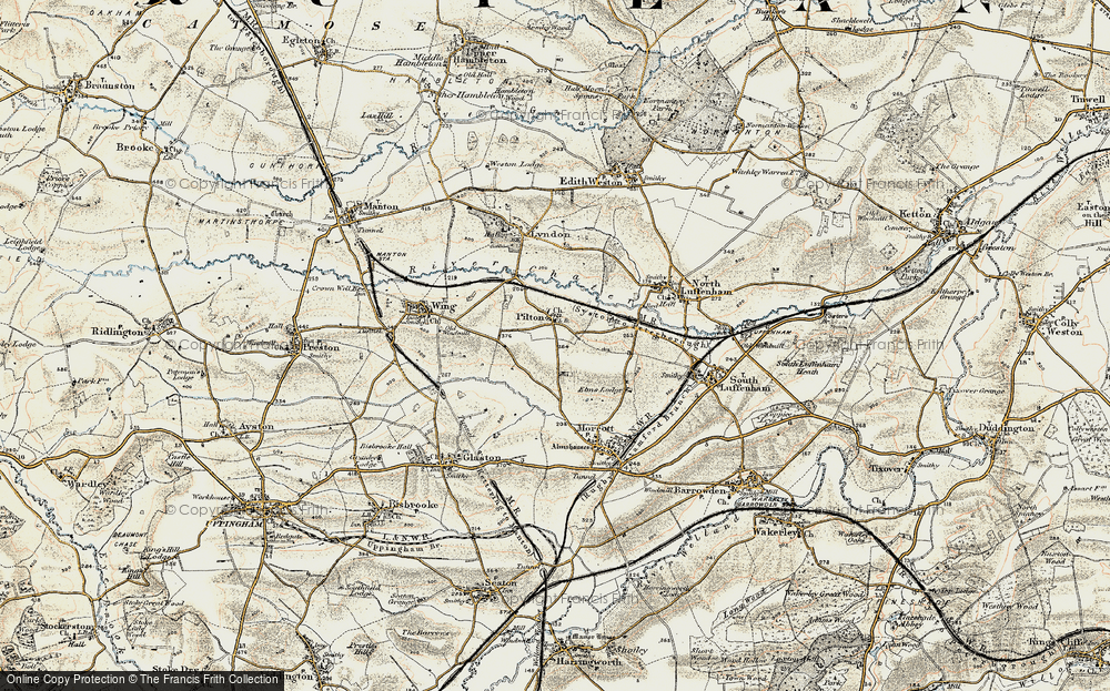 Old Map of Pilton, 1901-1903 in 1901-1903