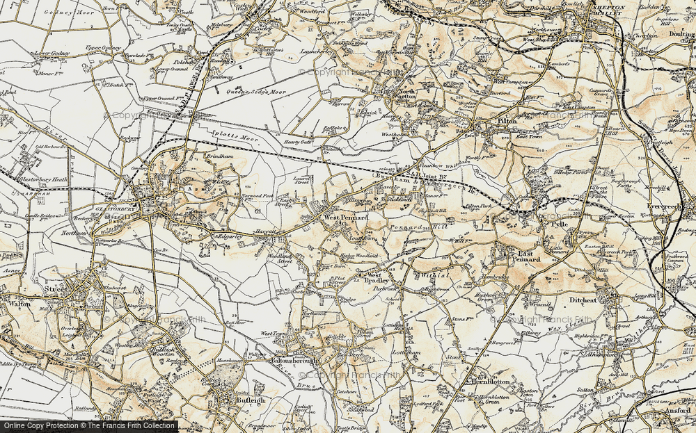 Old Map of Piltown, 1899 in 1899