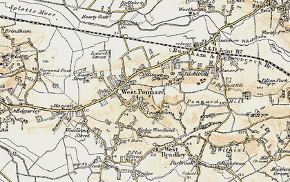 Old map of Piltown in 1899