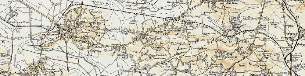 Old map of Piltown in 1899