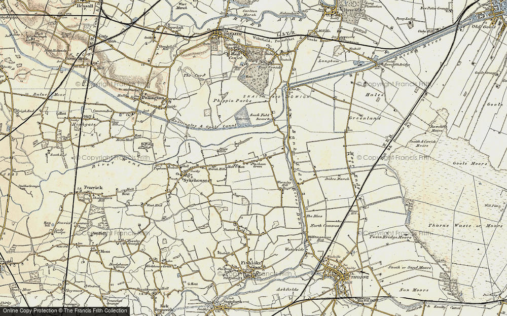 Old Map of Historic Map covering Breever's Br in 1903