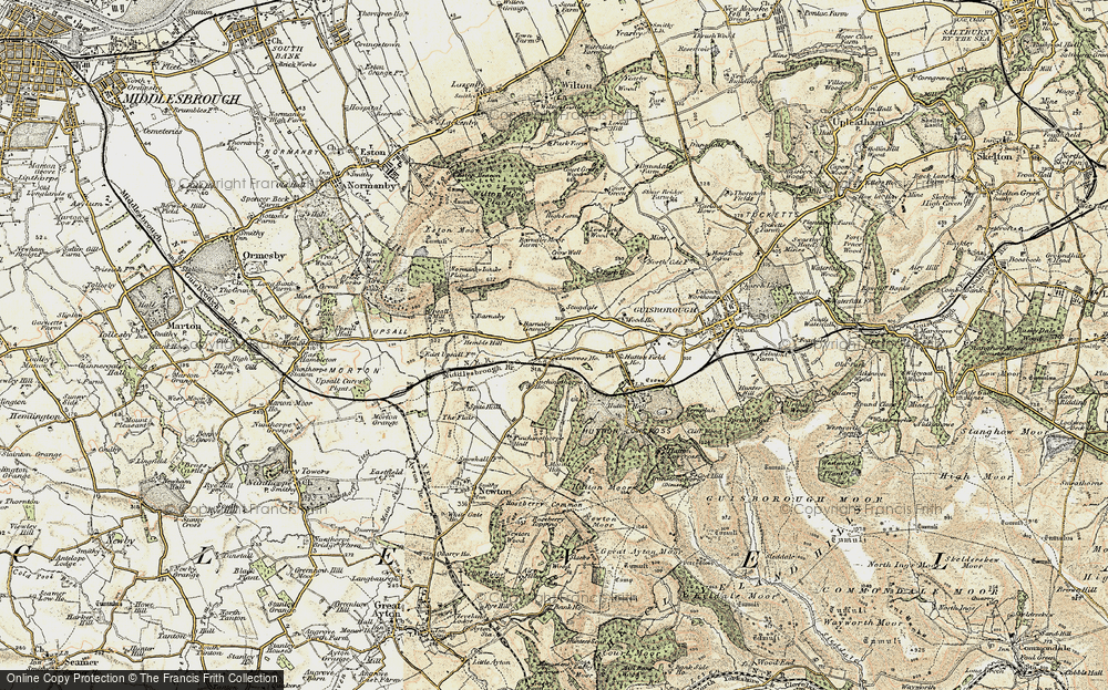Old Map of Historic Map covering Woodhouse in 1903-1904