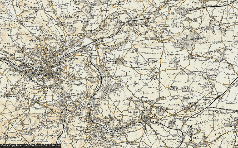Old Map of Pinckney Green, 1898-1899 in 1898-1899
