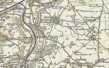 Old map of Pinckney Green in 1898-1899