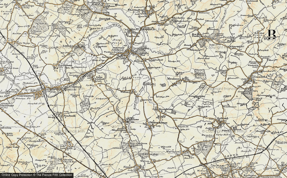 Old Map of Pineham, 1898-1901 in 1898-1901