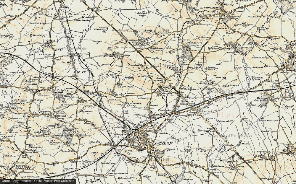 Old Map of Pinehurst, 1898-1899 in 1898-1899
