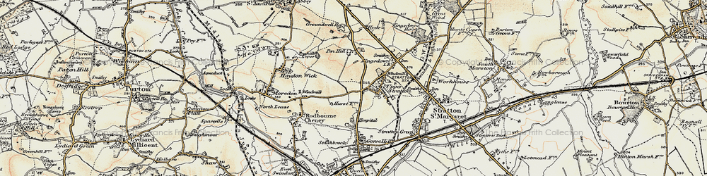 Old map of Pinehurst in 1898-1899