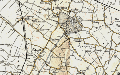 Old map of Pinfold in 1902-1903