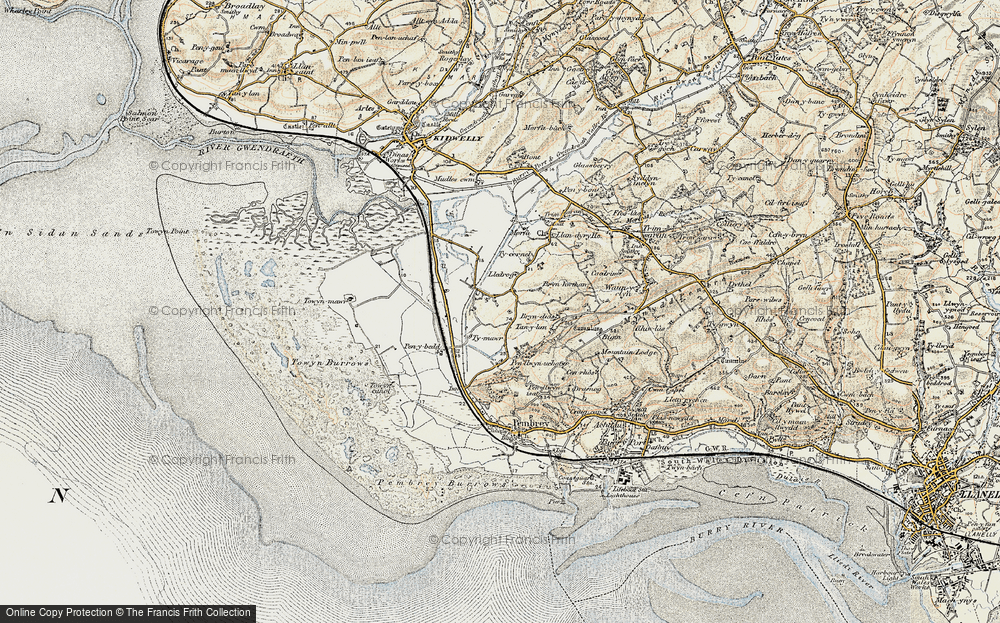 Old Map of Pinged, 1900-1901 in 1900-1901